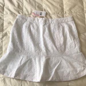 Vineyard Vines white eyelet skirt